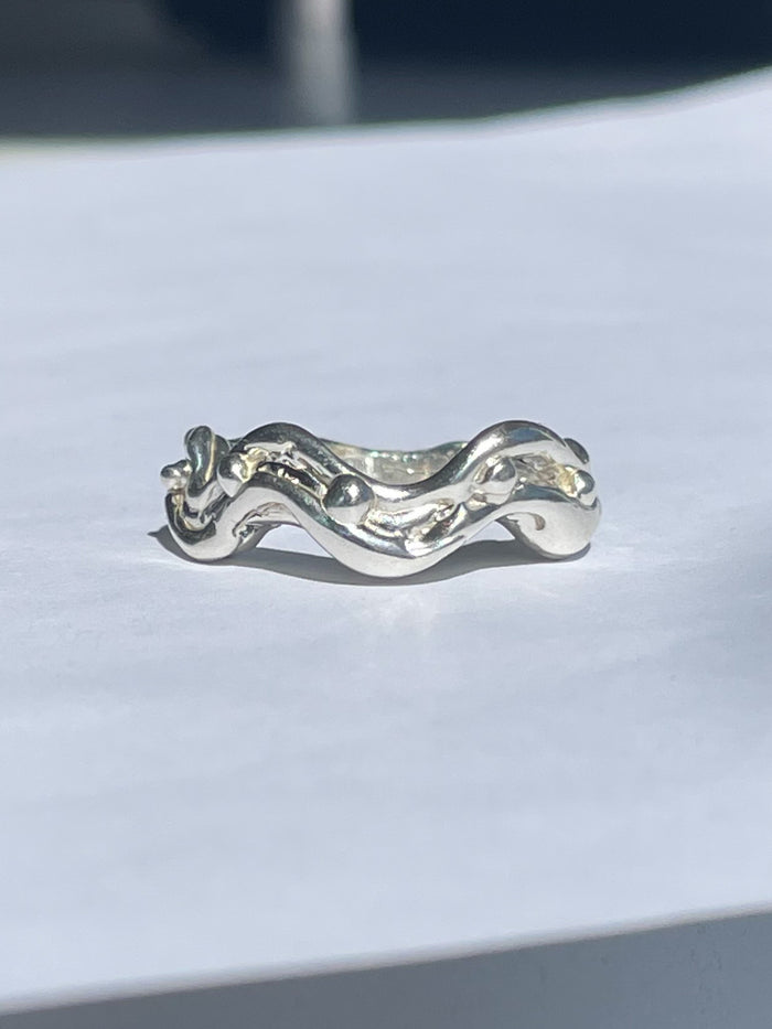 Puffed Out Wave Ring